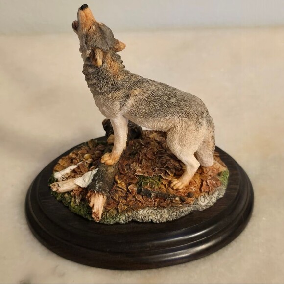 Country Artists Howling Wolf Figurine CA 669 Medium Vintage 1993 By K. Sherwin - Picture 8 of 12